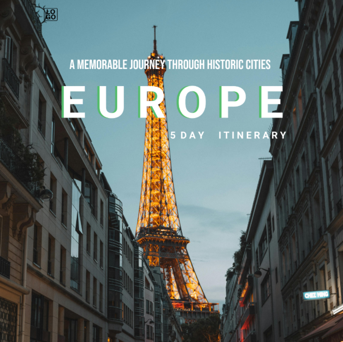 5 Day Europe Itinerary Template - Edit Online & Download