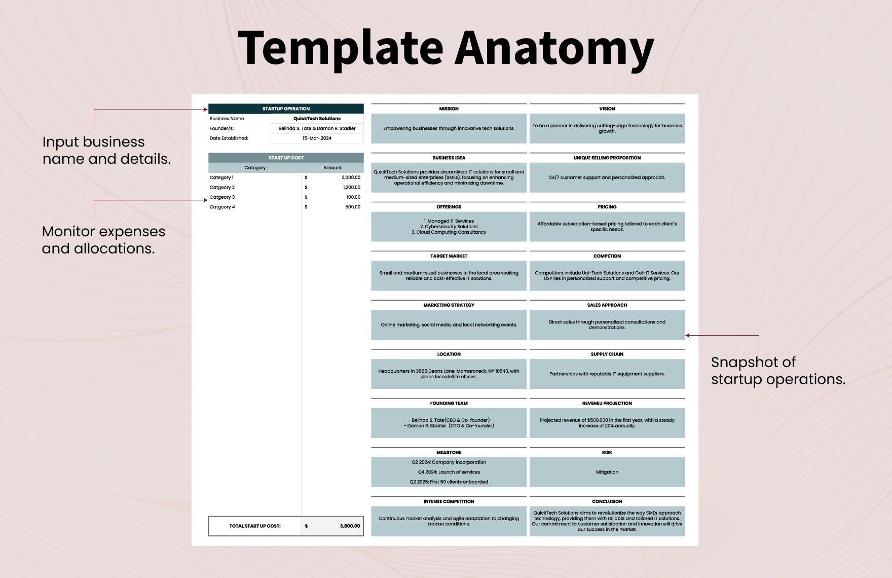 Startup Operation Template