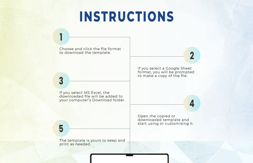 Check Register for Business Expenses Template