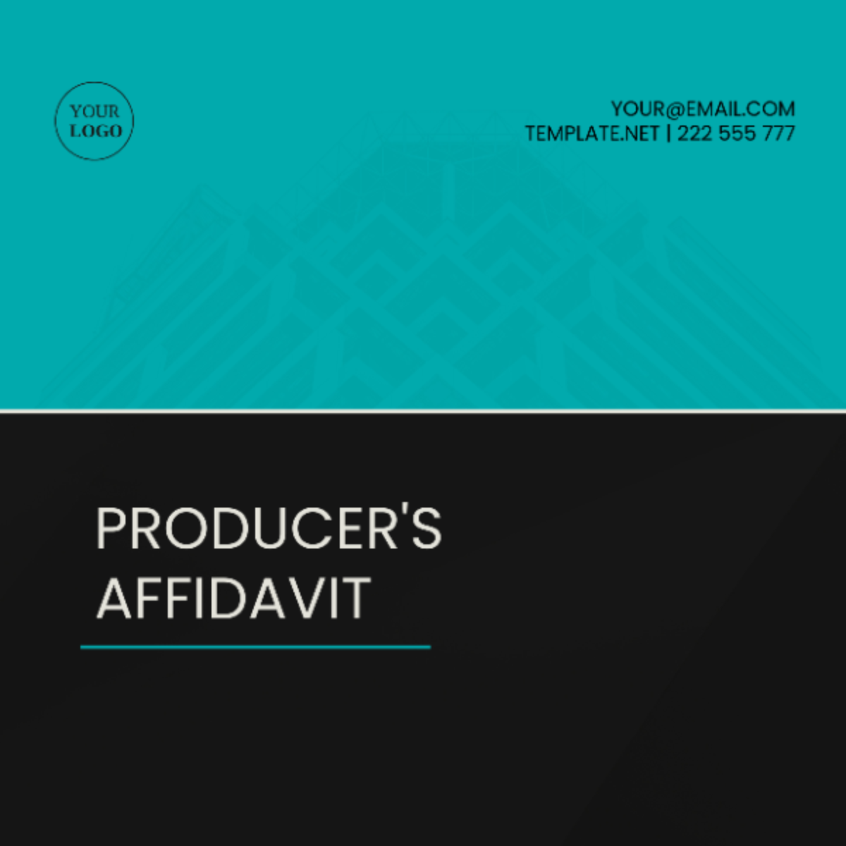 Producer's Affidavit Template