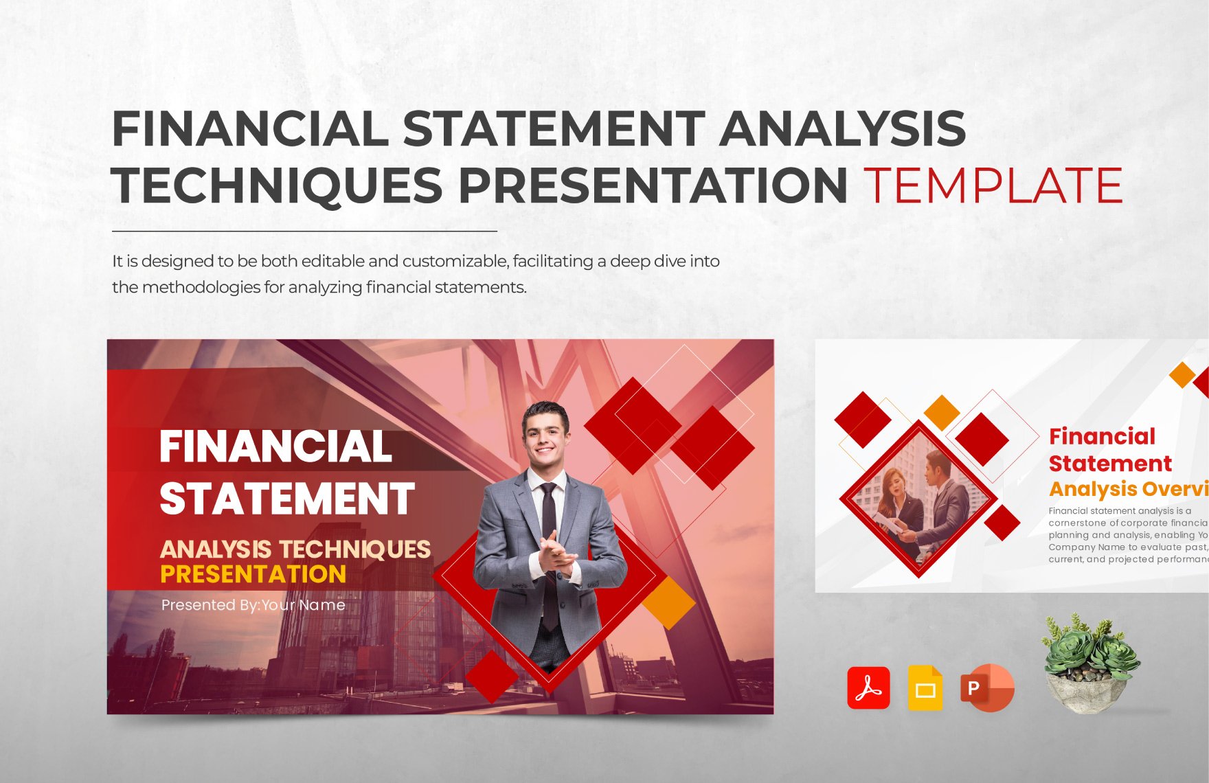 Free Financial Statement Analysis Techniques Presentation Template in PDF, PowerPoint, Google Slides