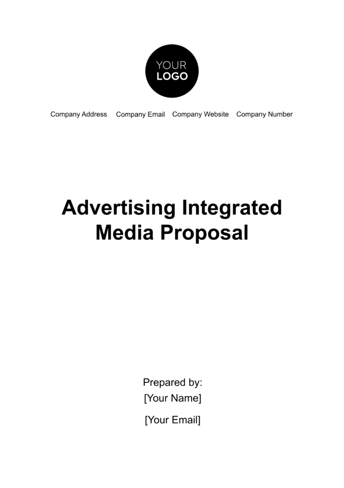 Free Advertising Integrated Media Proposal Template