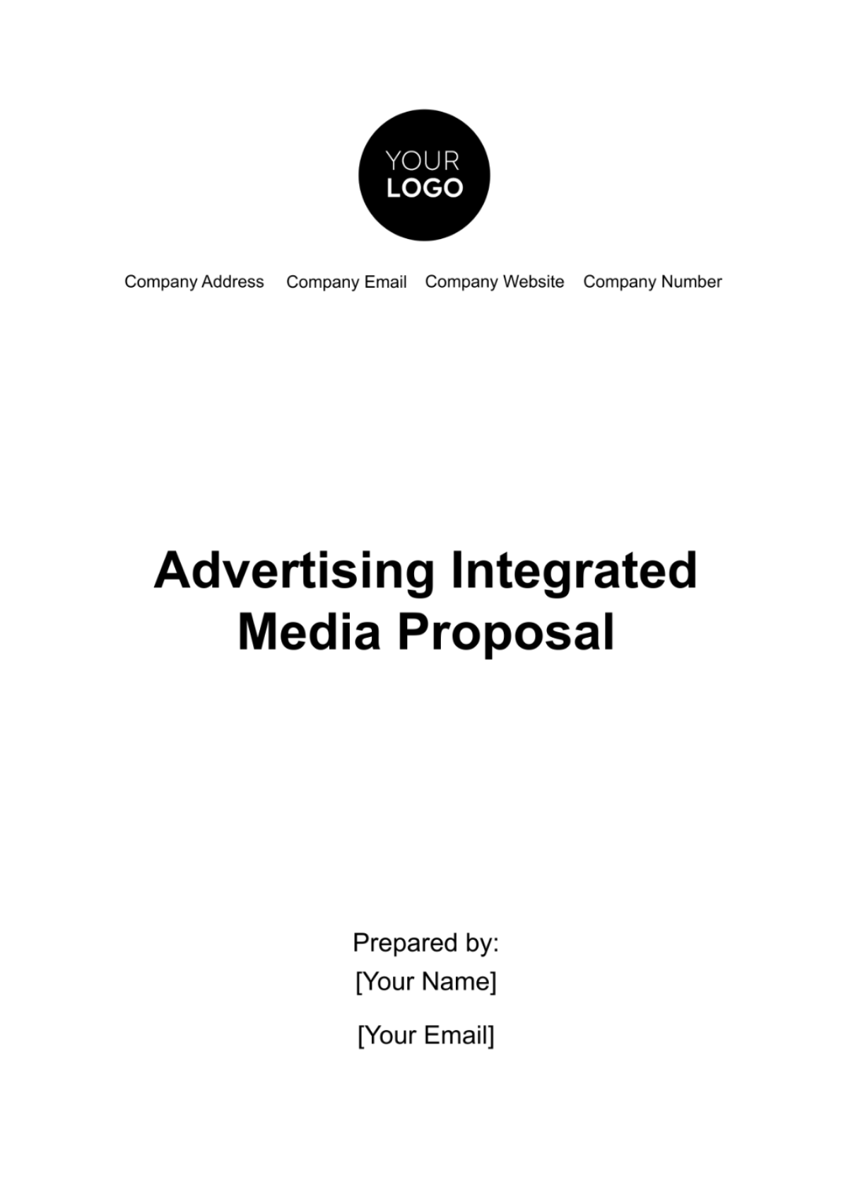 Advertising Integrated Media Proposal Template - Edit Online & Download