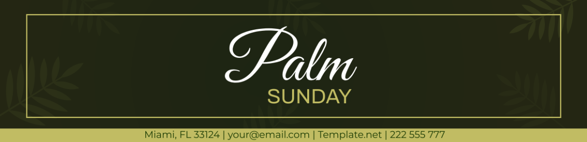 Free Palm Sunday Header Template