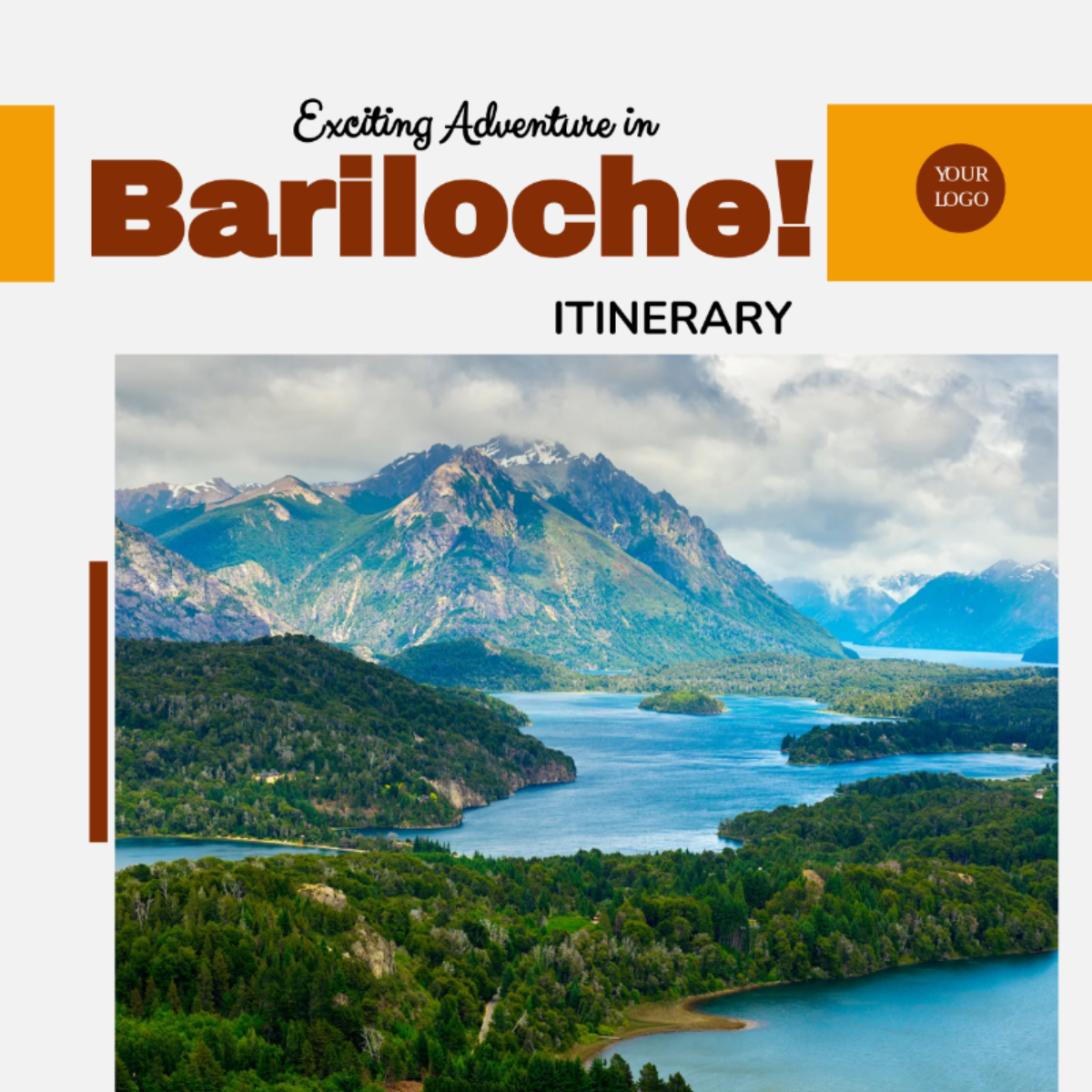 Bariloche Itinerary Template - Edit Online & Download