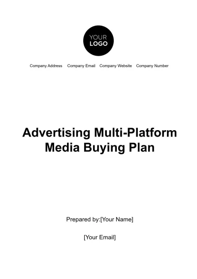 Free Advertising Multi-Platform Media Buying Plan Template to Edit Online