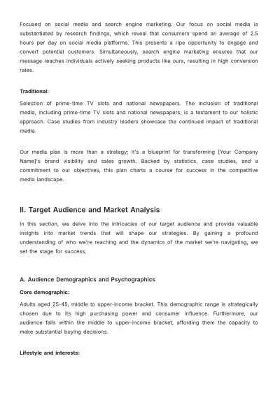Free Advertising Multi-Platform Media Buying Plan Template to Edit Online