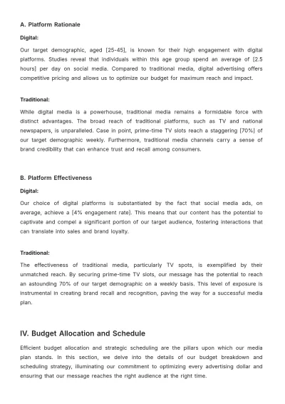 Free Advertising Multi-Platform Media Buying Plan Template to Edit Online