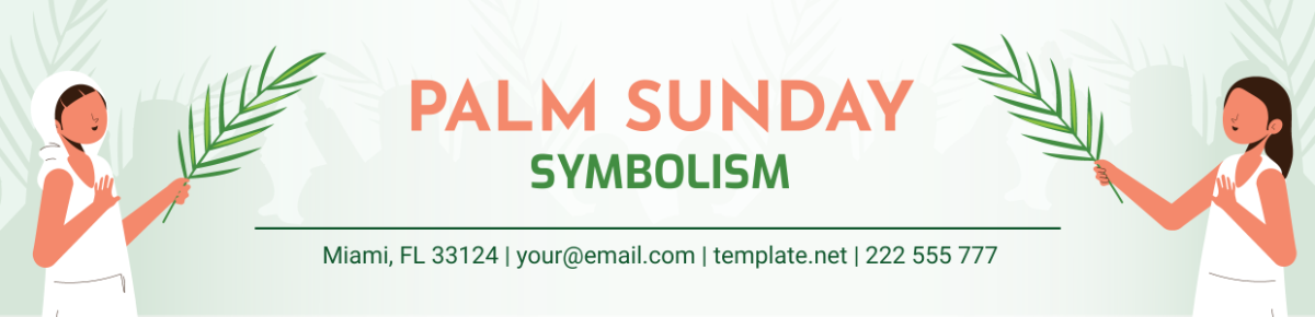 Free Palm Sunday Symbolism Header Template