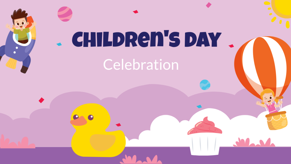 Free Children's Day Youtube Thumbnail Template