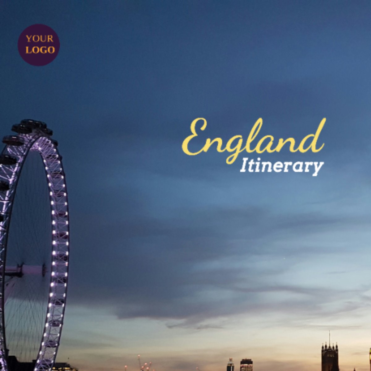 5 Day England Itinerary Template - Edit Online & Download