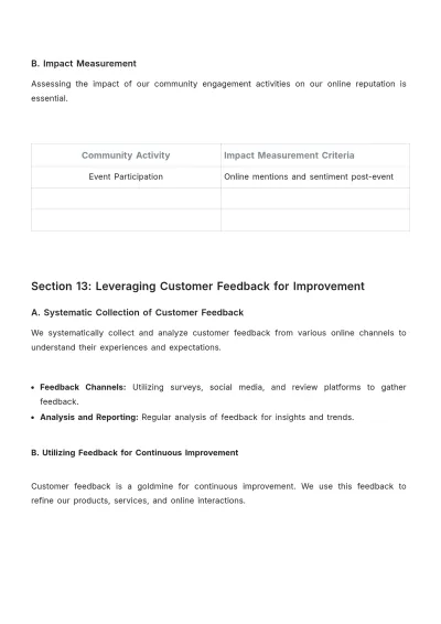 Free Advertising Online Reputation Management Plan Template to Edit Online