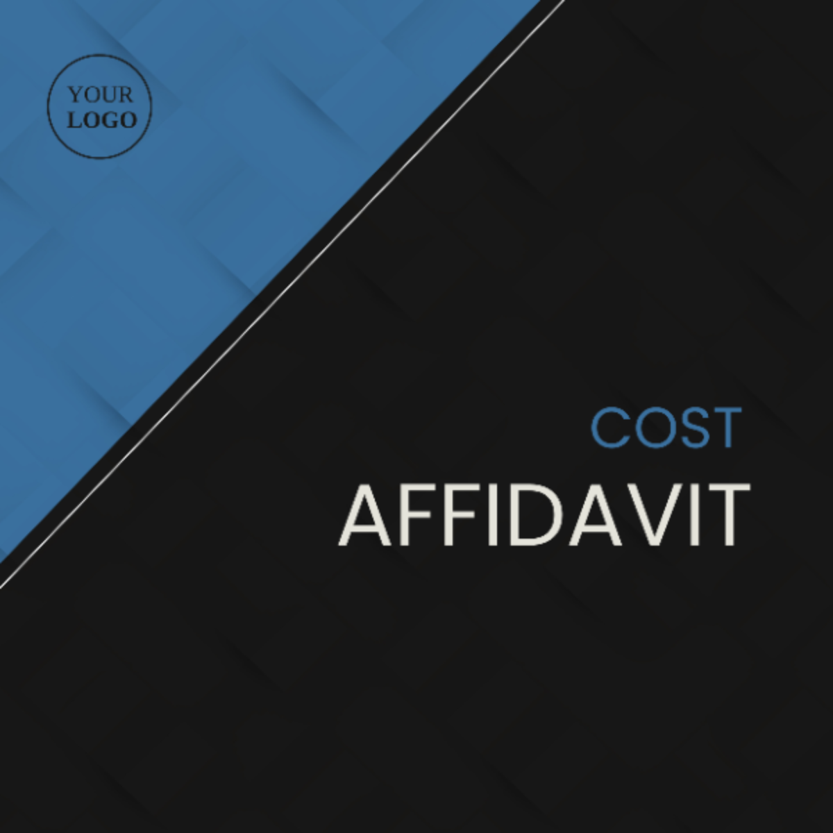 Cost Affidavit Template