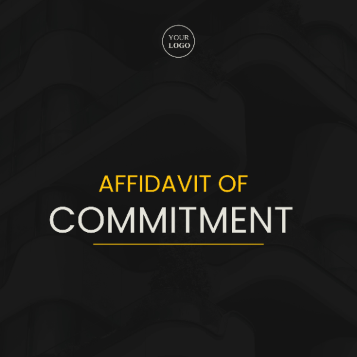 Affidavit of Commitment Template