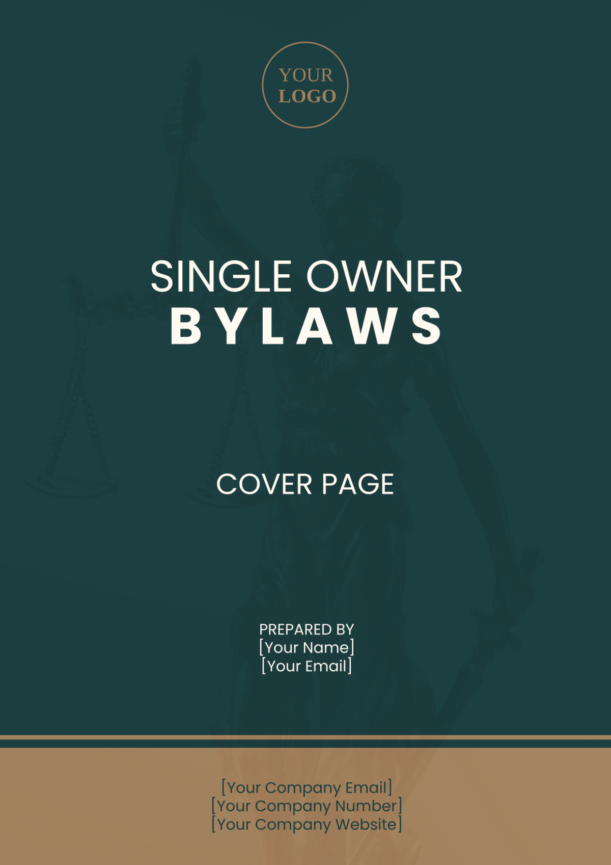 Single Owner Bylaws Cover Page
