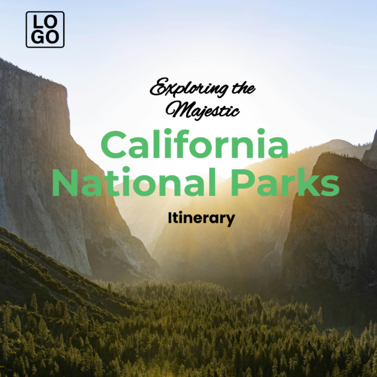 California National Parks Itinerary Template - Edit Online & Download