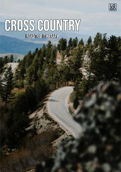 Free Cross Country Road Trip Itinerary Template to Edit Online