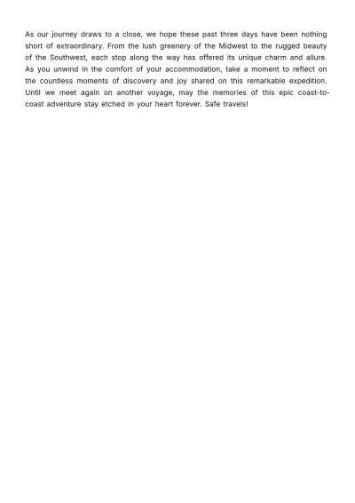Free Cross Country Road Trip Itinerary Template to Edit Online