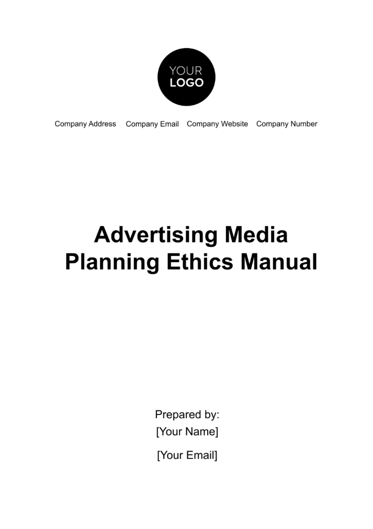 Free Advertising Media Planning Ethics Manual Template