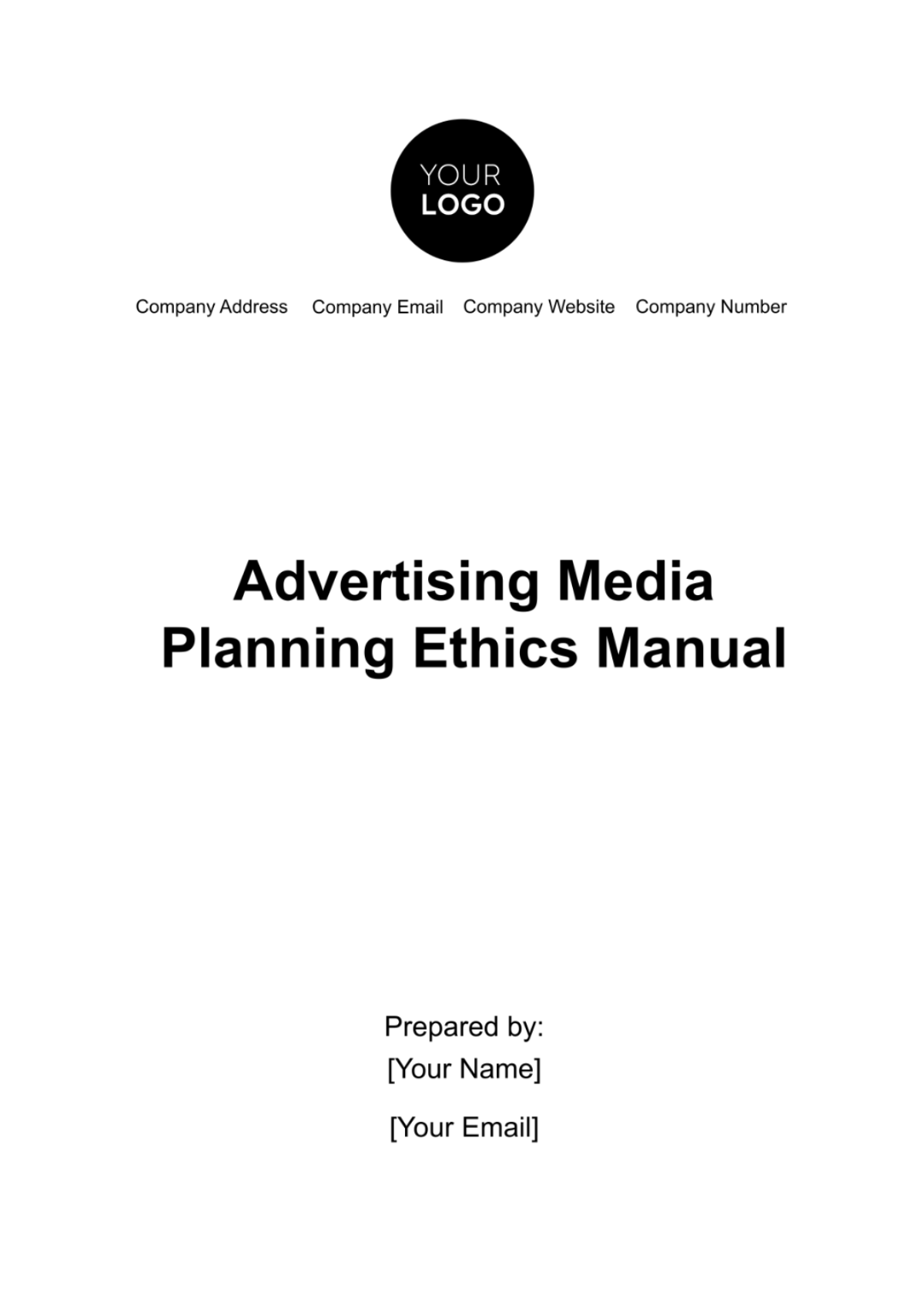 Advertising Media Planning Ethics Manual Template - Edit Online & Download