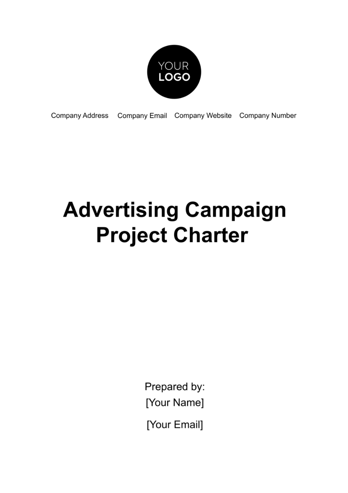 Free Advertising Campaign Project Charter Template