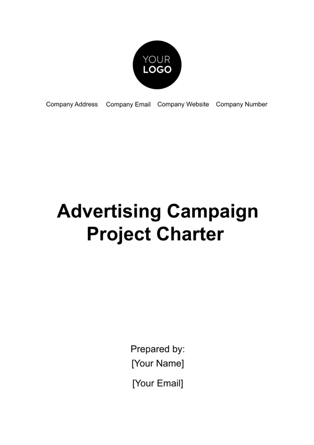 Advertising Campaign Project Charter Template - Edit Online & Download