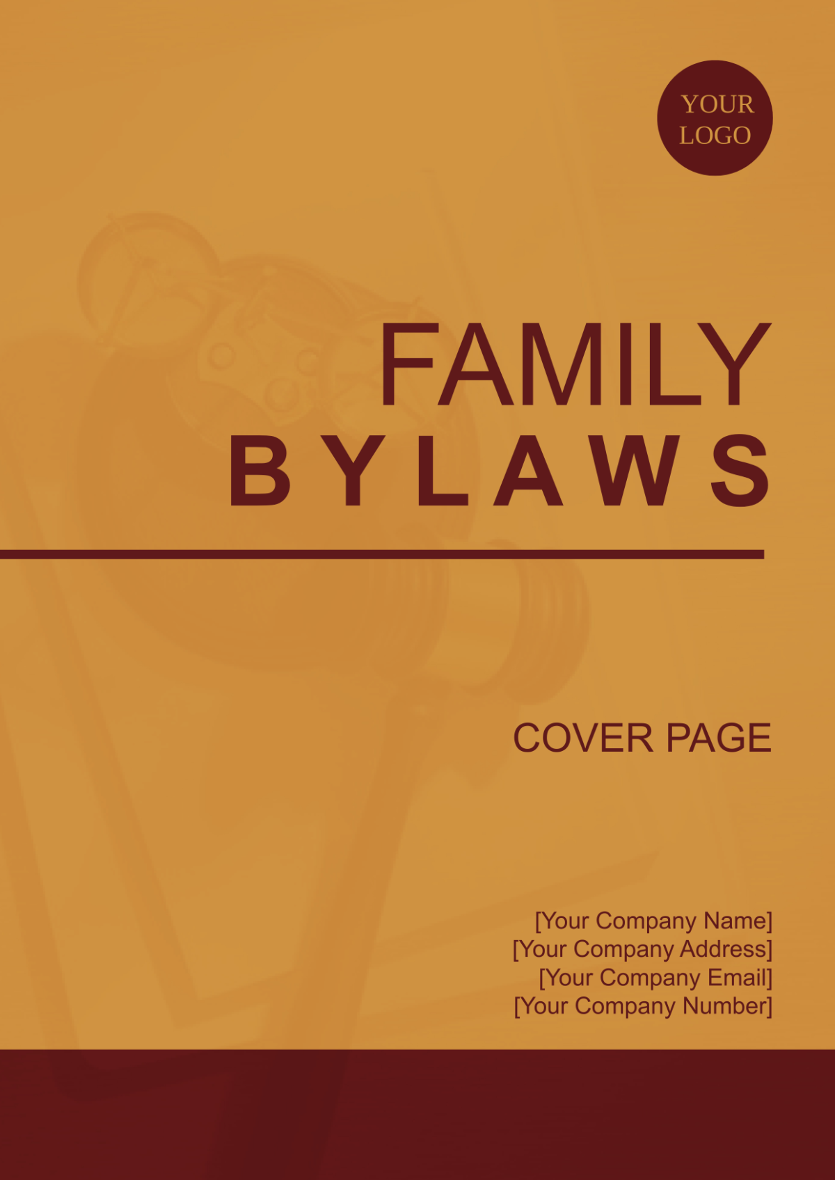 Family Bylaws Cover Page