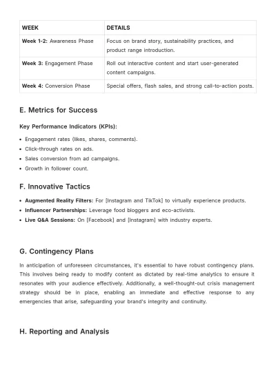 Free Advertising SEO Keyword Plan Template to Edit Online
