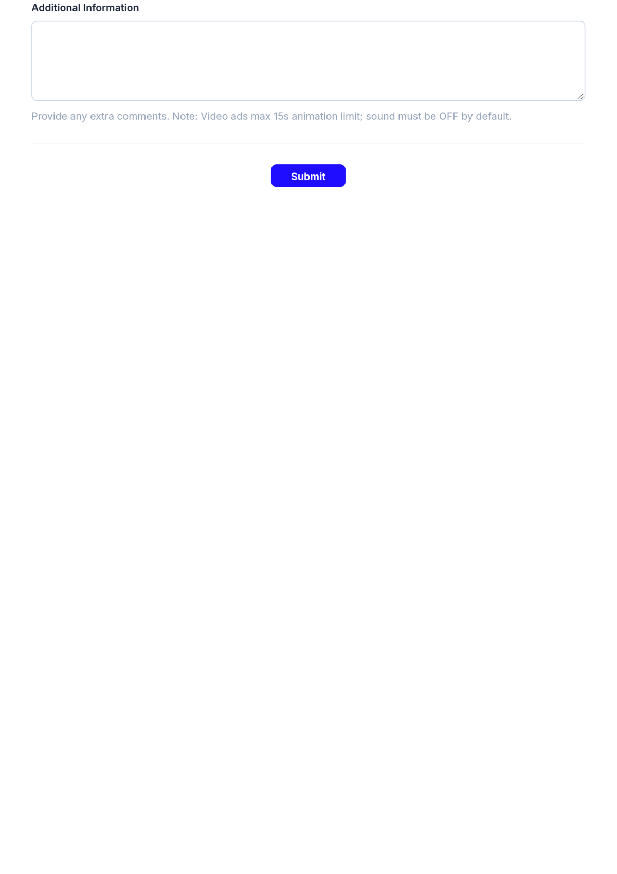 Free Advertising Display Ad Specifications Form Template & AI Maker Free Advertising Display Ad Specifications Form Template & AI Maker