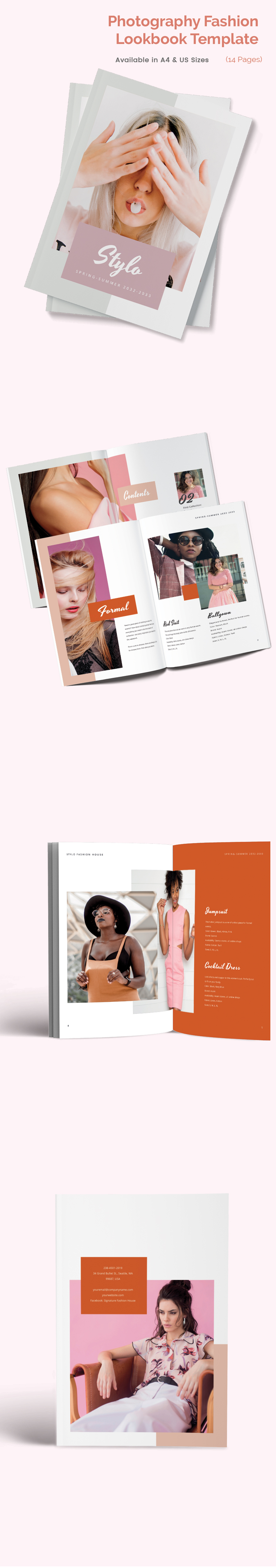 Free Creative Photography Lookbook Template InDesign, Word, Apple Pages