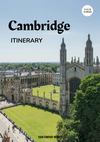 Free Cambridge Day Trip Itinerary to Edit Online