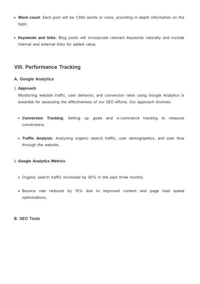 Free Advertising Long-Term SEO Strategy Plan Template to Edit Online