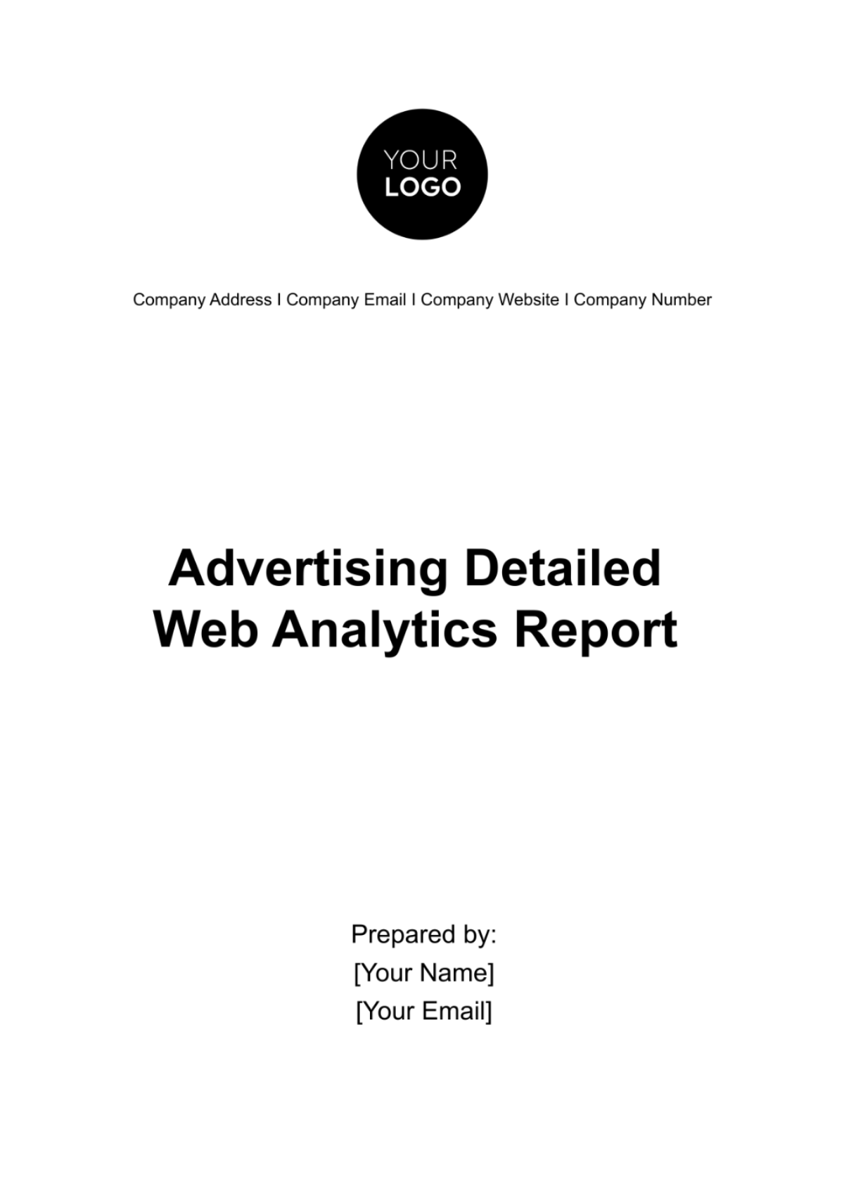 Advertising Detailed Web Analytics Report Template - Edit Online & Download