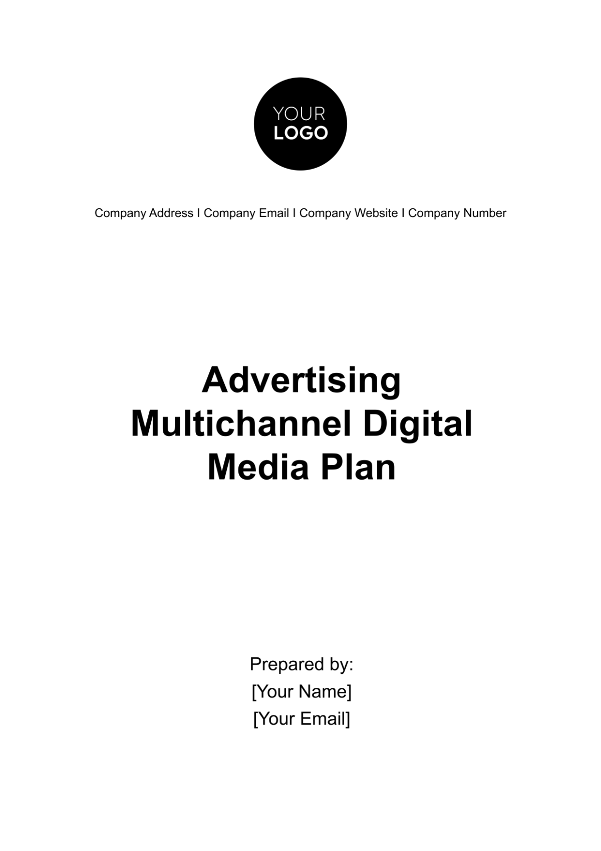 Advertising Multichannel Digital Media Plan Template