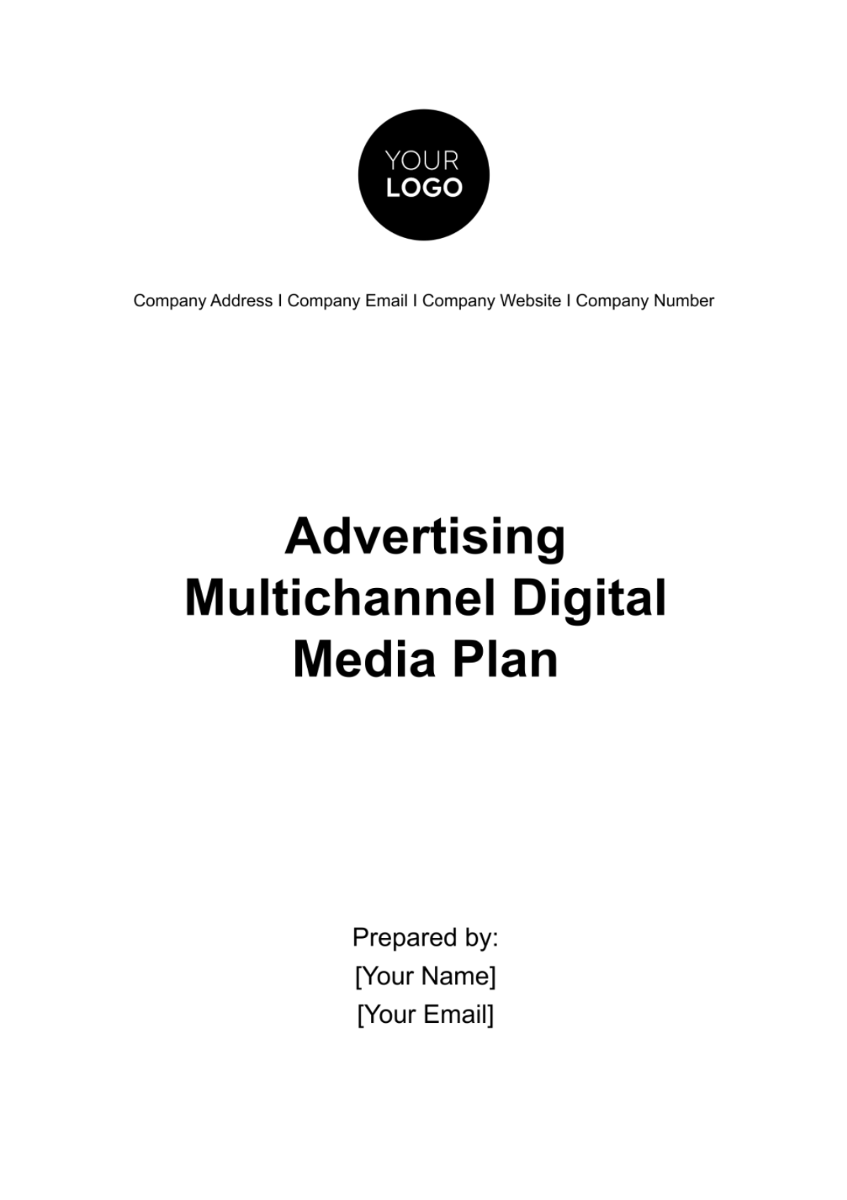 Advertising Multichannel Digital Media Plan Template - Edit Online & Download