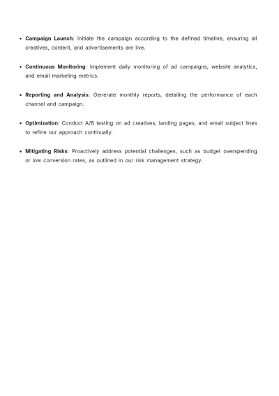 Free Advertising Multichannel Digital Media Plan Template to Edit Online