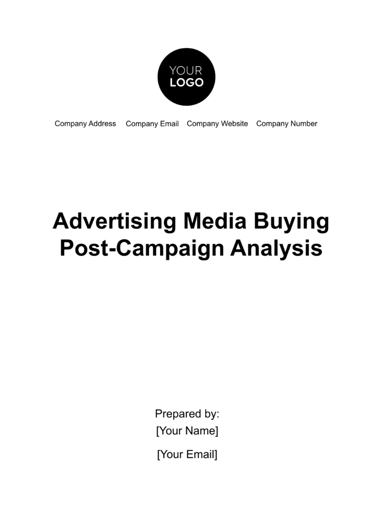 Free Advertising Media Buying Post-Campaign Analysis Template