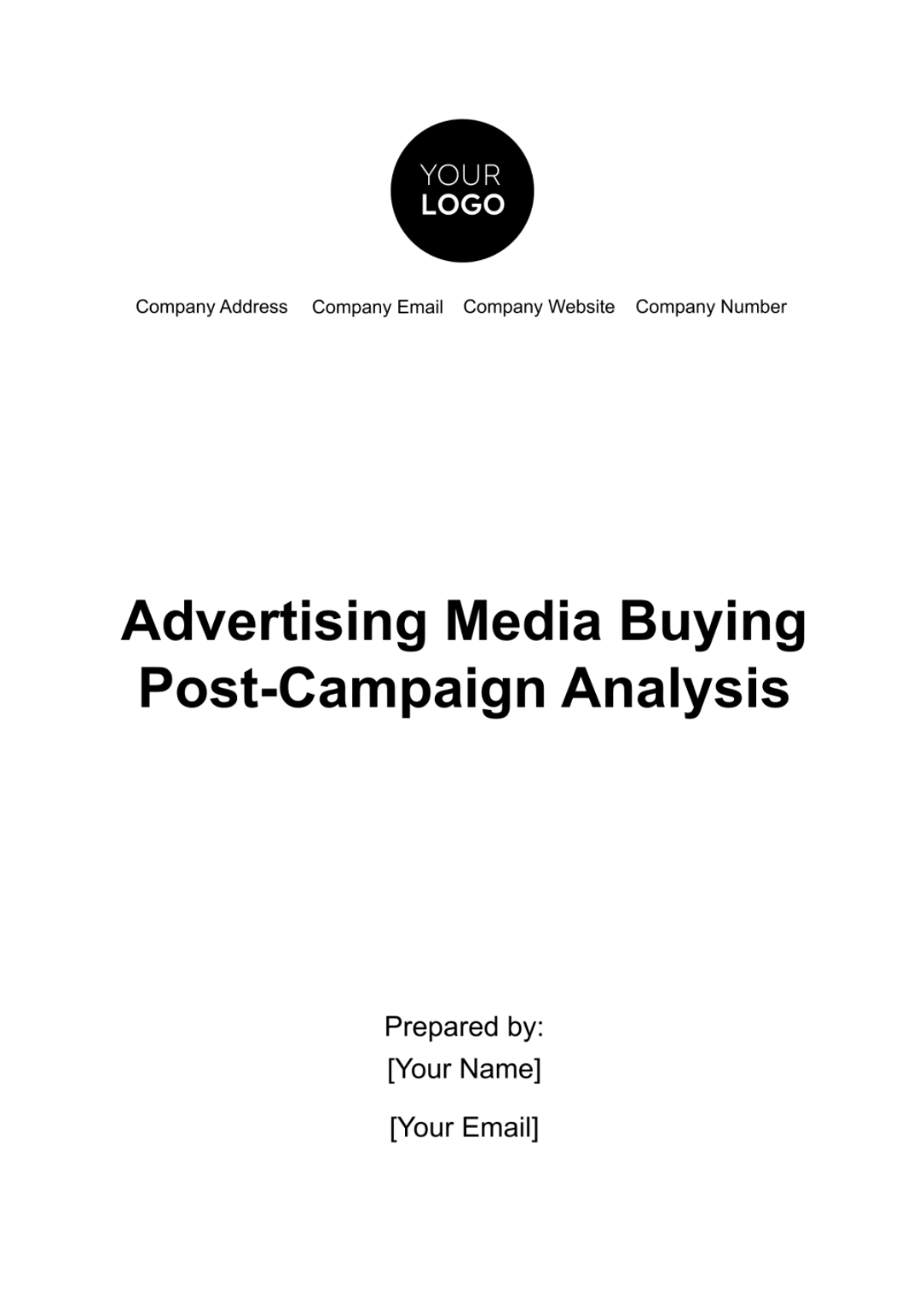 Advertising Media Buying Post-Campaign Analysis Template - Edit Online & Download