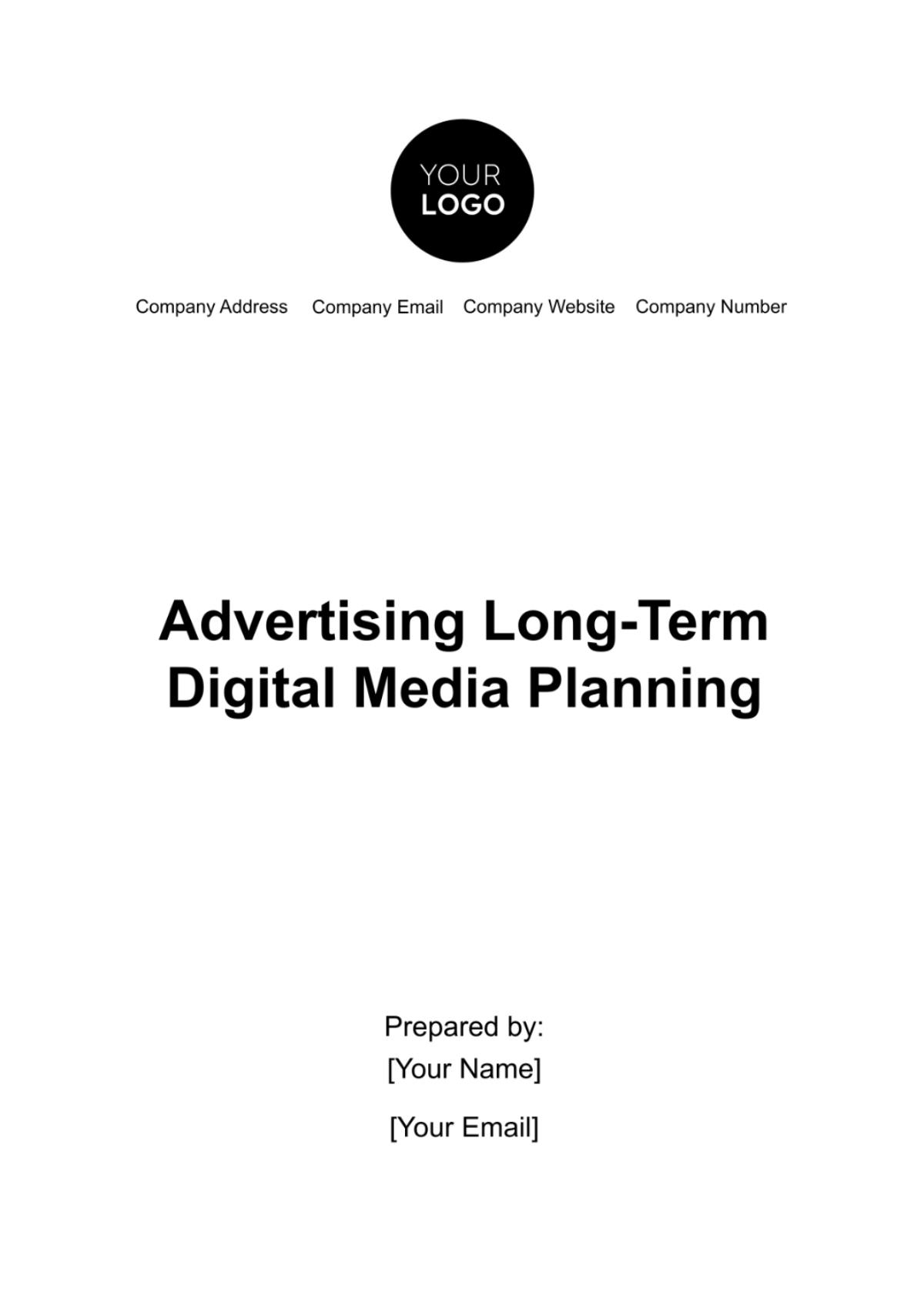 Advertising Long-Term Digital Media Planning Template - Edit Online & Download