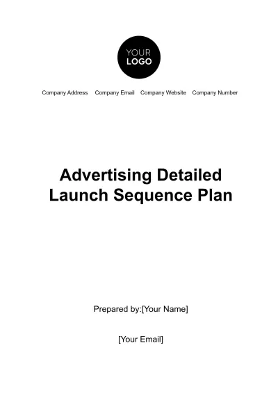 Free Advertising Detailed Launch Sequence Plan Template to Edit Online