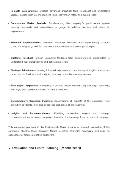 Free Advertising Detailed Launch Sequence Plan Template to Edit Online