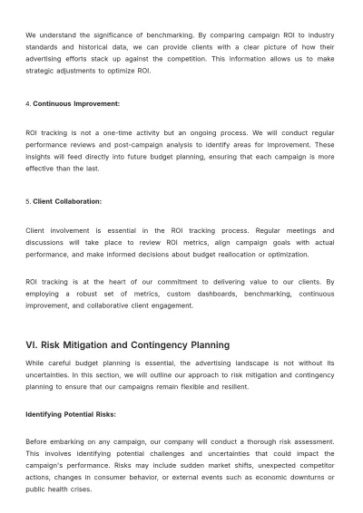 Free Advertising Campaign Budget Planning Report Template to Edit Online