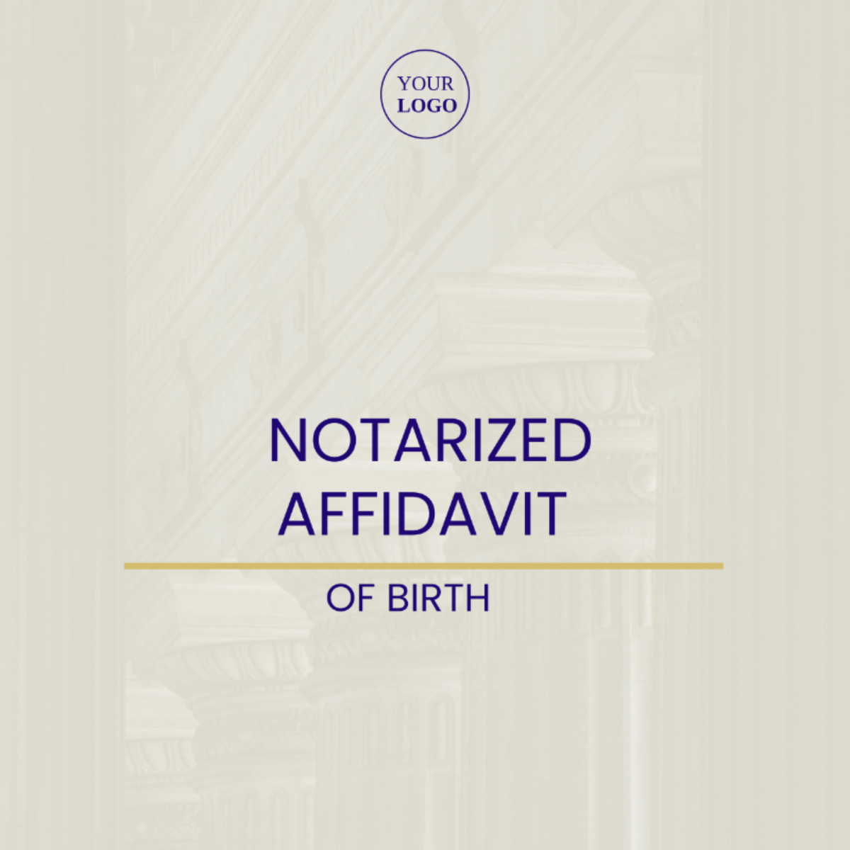 Notarized Affidavit of Birth Template - Edit Online & Download