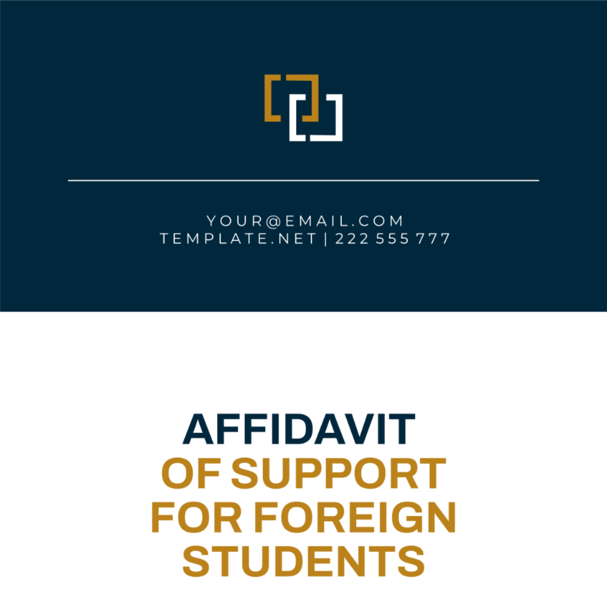 Affidavit of Support For Foreign Students Template - Edit Online & Download