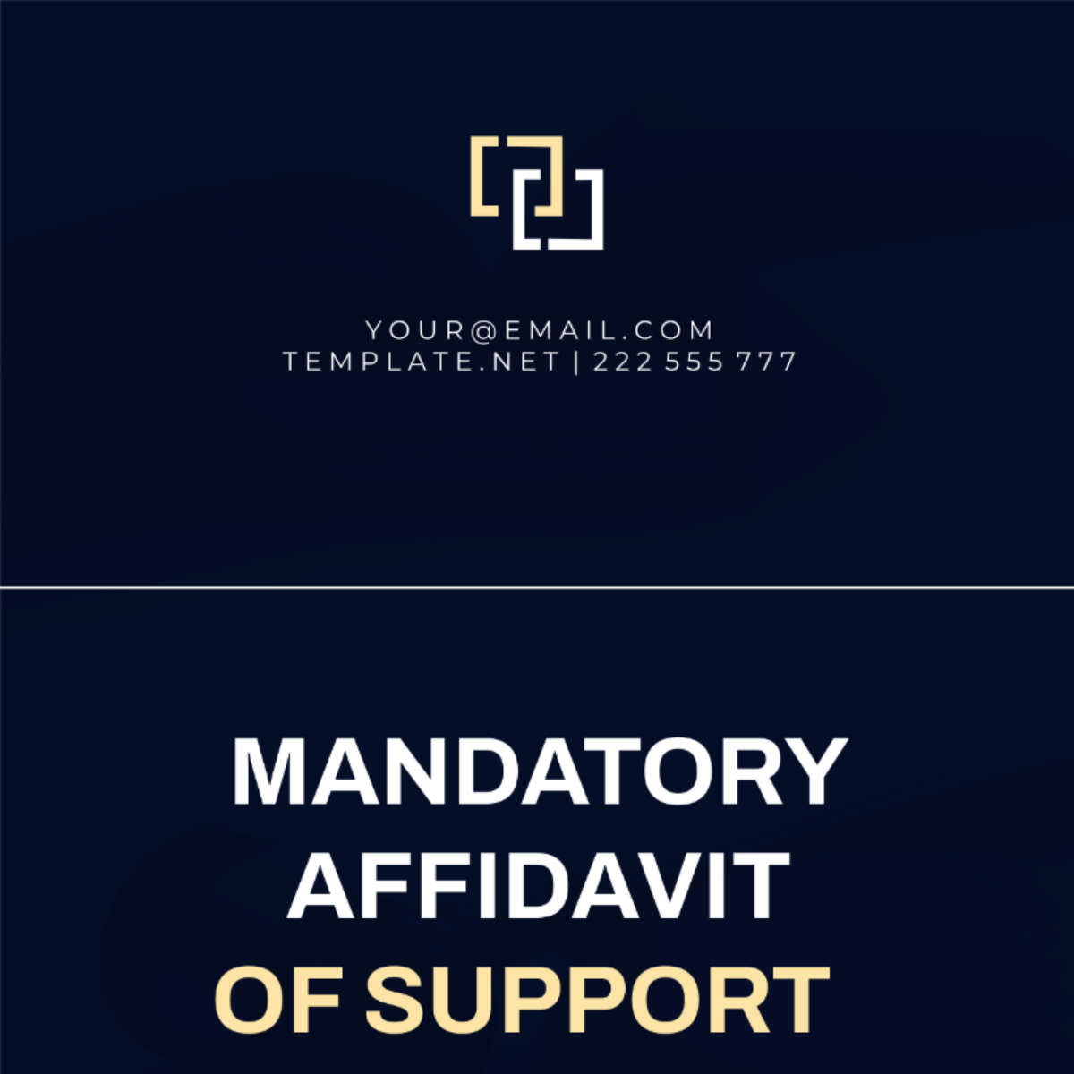 Mandatory Affidavit of Support Template - Edit Online & Download