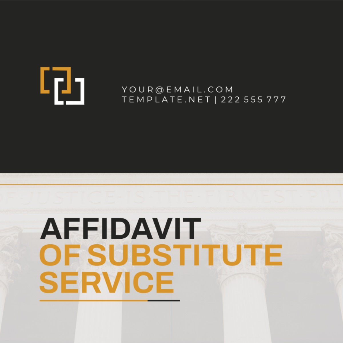 Affidavit of Substitute Service Template - Edit Online & Download