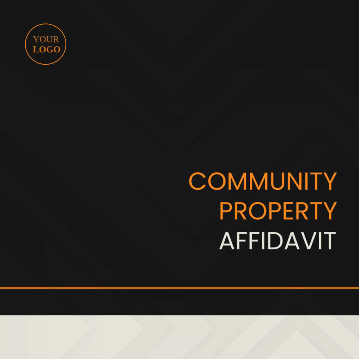 Community Property Affidavit Template - Edit Online & Download