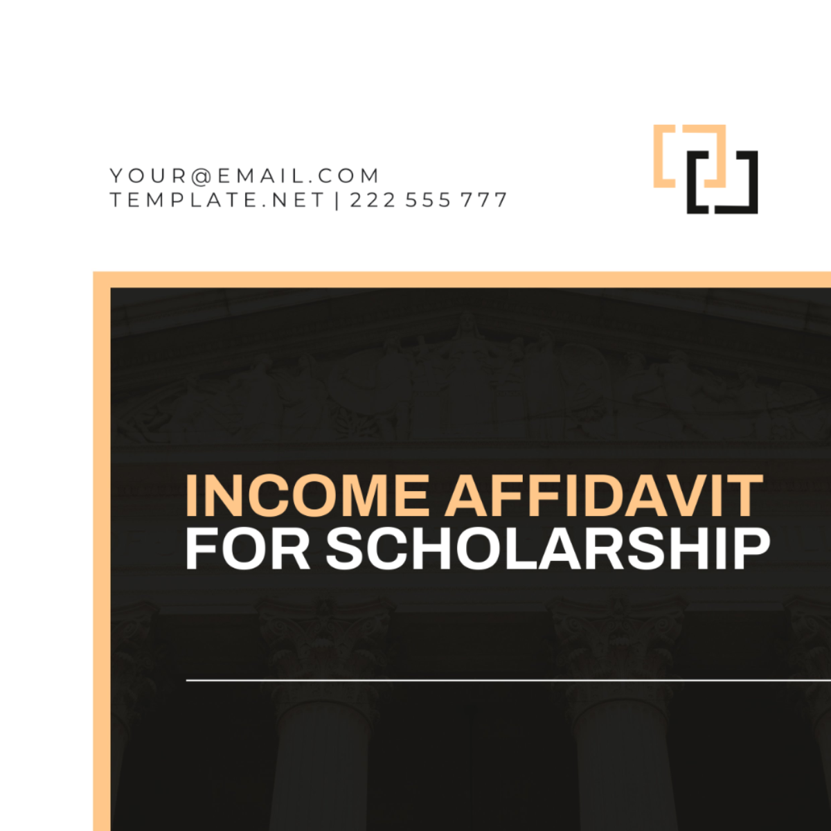 Income Affidavit for Scholarship Template - Edit Online & Download