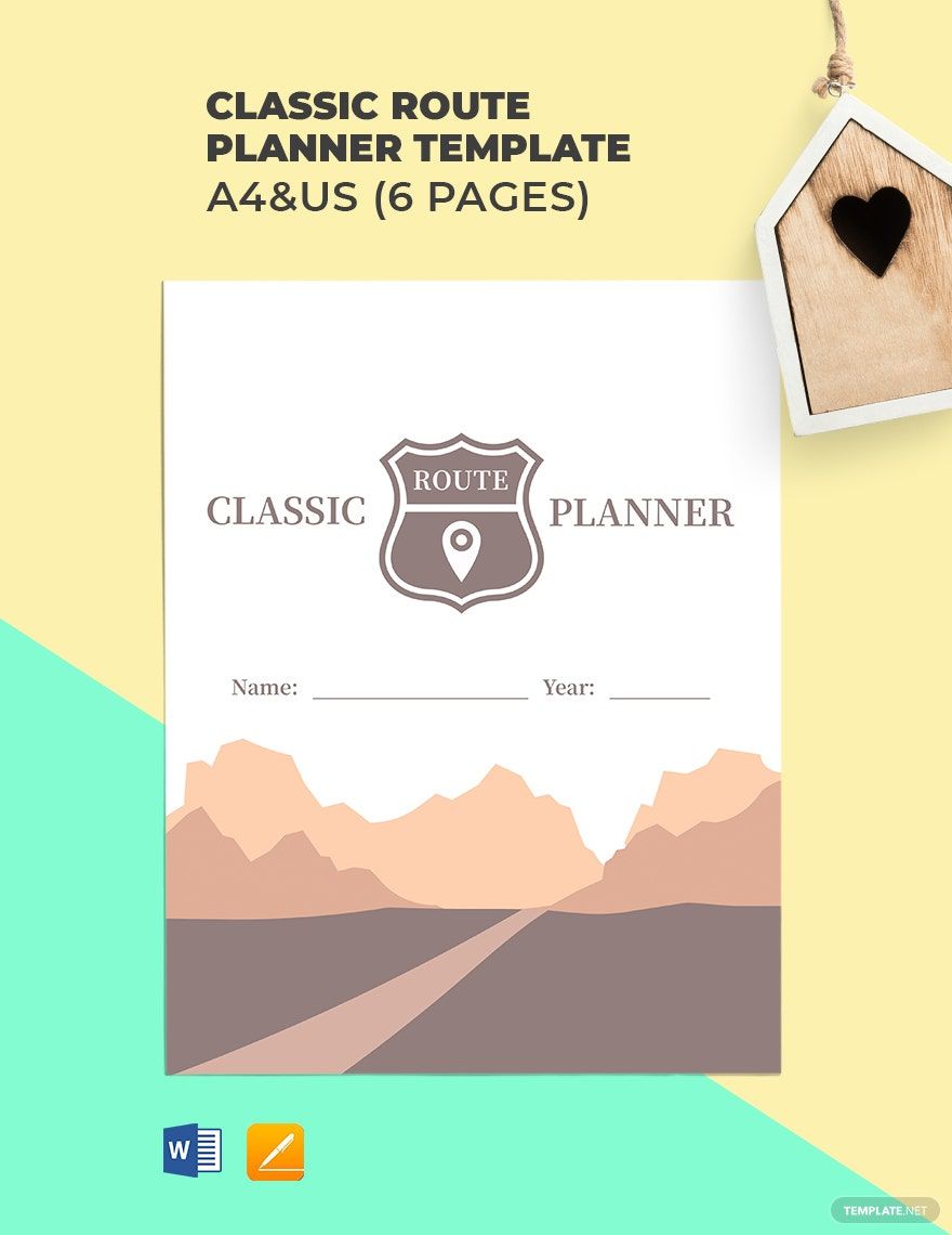 Classic Planner Template - Word, Apple Pages | Template.net