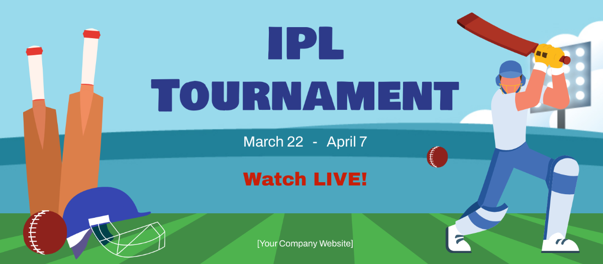 Free IPL Facebook Cover Page Template